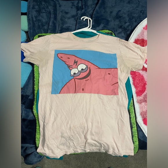 Spongebob Patrick Meme T-Shirt - Picture 1 of 6